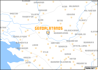 map of Geroplátanos