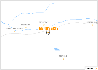 map of Geroyskiy