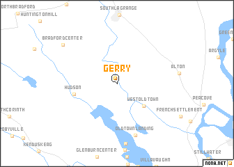 map of Gerry