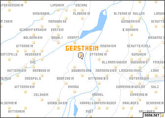 map of Gerstheim