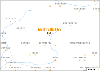 map of Gertsovtsy