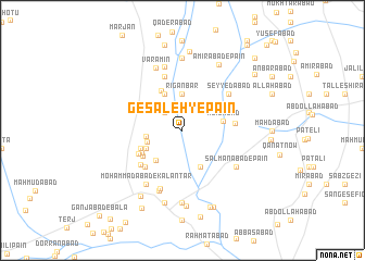 map of Gesāleh-ye Pā\