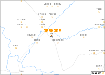 map of Geshare