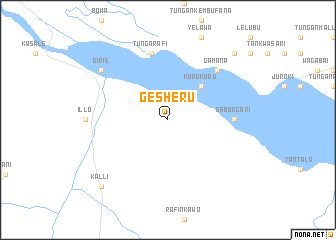 map of Gesheru