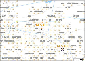 map of Gestel