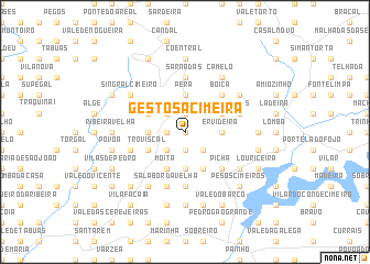 map of Gestosa Cimeira