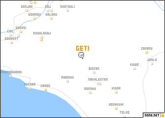 map of Getī
