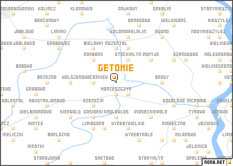 map of Gętomie