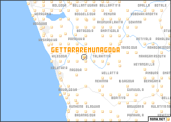 map of Gettara Remunagoda