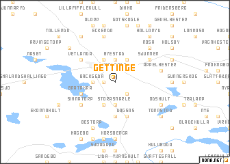 map of Gettinge