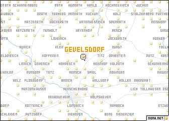 map of Gevelsdorf