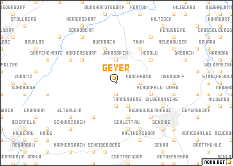 map of Geyer