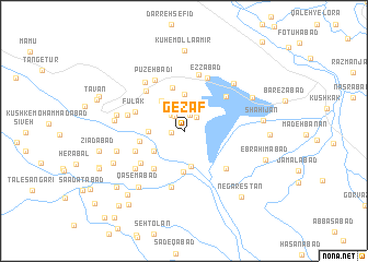 map of Gezāf