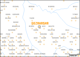 map of Geza Washa