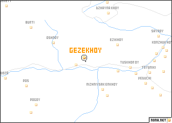 map of Gezekhoy