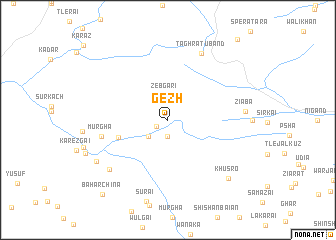 map of Gezh