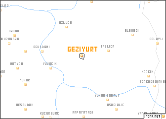 map of Geziyurt