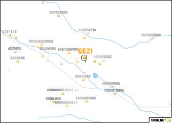 map of Gezī