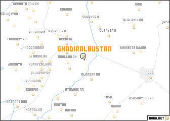 map of Ghadīr al Bustān