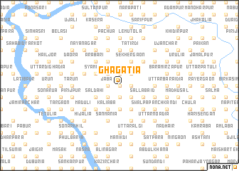 map of Ghāgatia