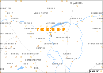 map of Ghajar al Amīr