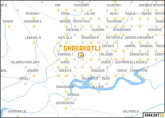 map of Ghāka Kotli