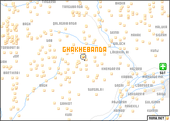 map of Ghākhe Bānda