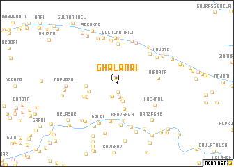 map of Ghalanai