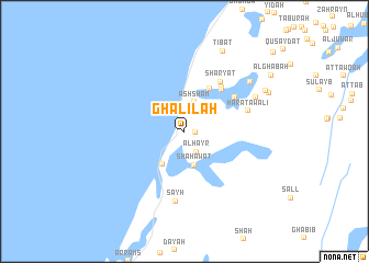 map of Ghalīlah