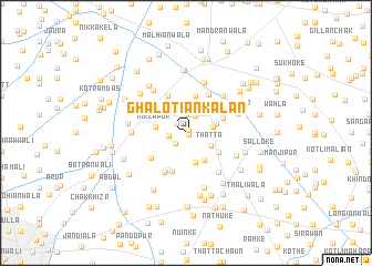 map of Ghalotiān Kalān