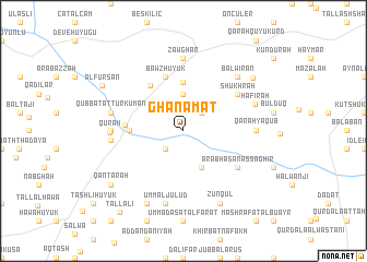 map of Ghanamāt