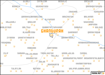 map of Ghandūrah