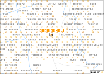 map of Ghaniākhāli