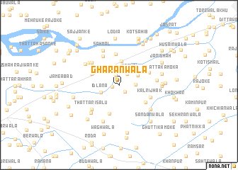 map of Gharanwāla