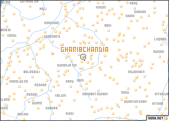 map of Gharib Chāndia