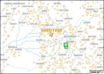 map of Ghasītpur