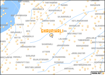 map of Ghauriwāli