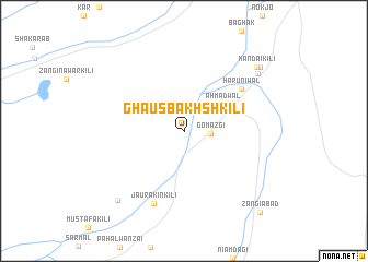 map of Ghaus Bakhsh Kili