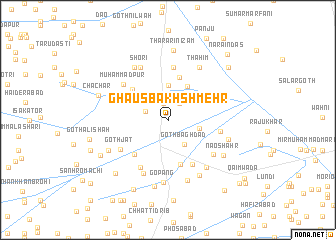 map of Ghaus Bakhsh Mehr
