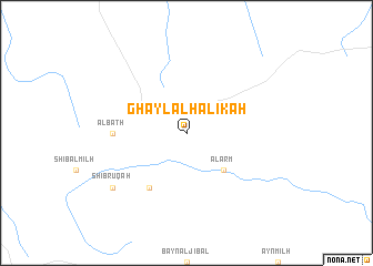 map of Ghayl al Ḩālikah