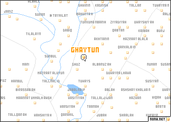 map of Ghayţūn