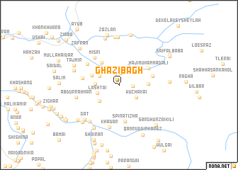 map of Ghāzi Bāgh