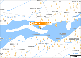 map of Ghāzi Khanāna