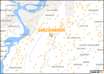 map of Ghāzi Khanani