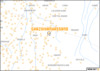 map of Ghāzi Khān Wassano