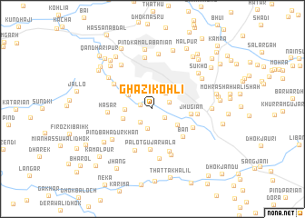 map of Ghāzi Kohli