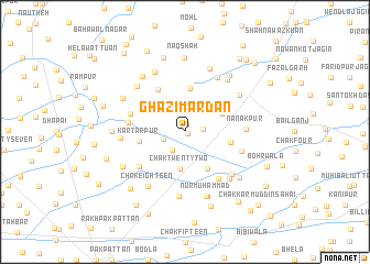 map of Ghāzi Mardān