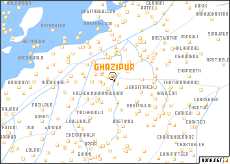 map of Ghāzīpur