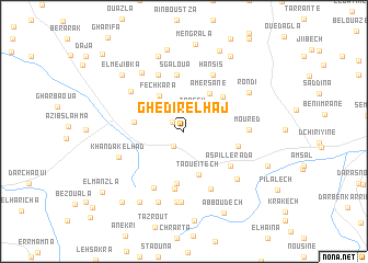 map of Ghedir el Haj