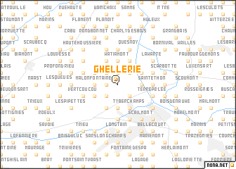 map of Ghellerie